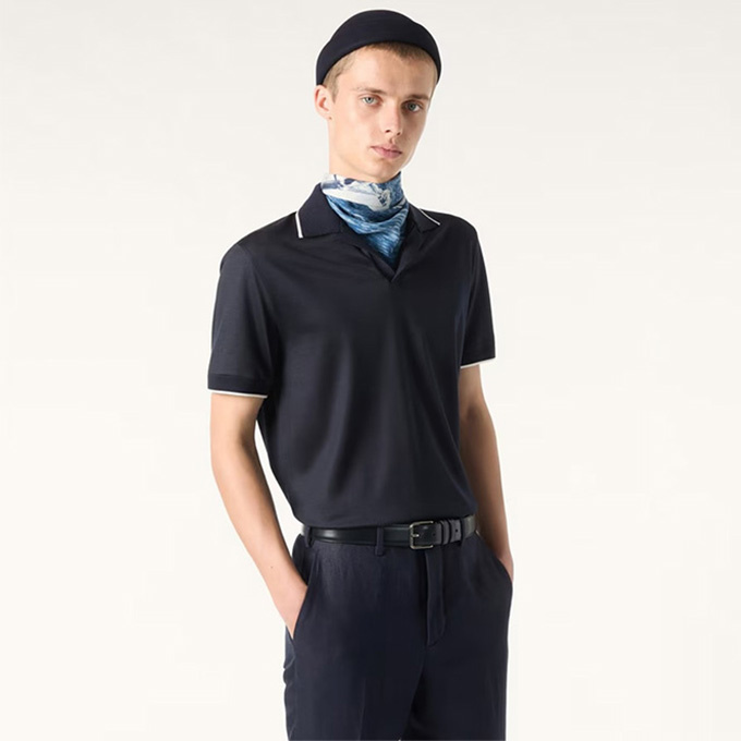 loro piana waitaki wool polo shirt